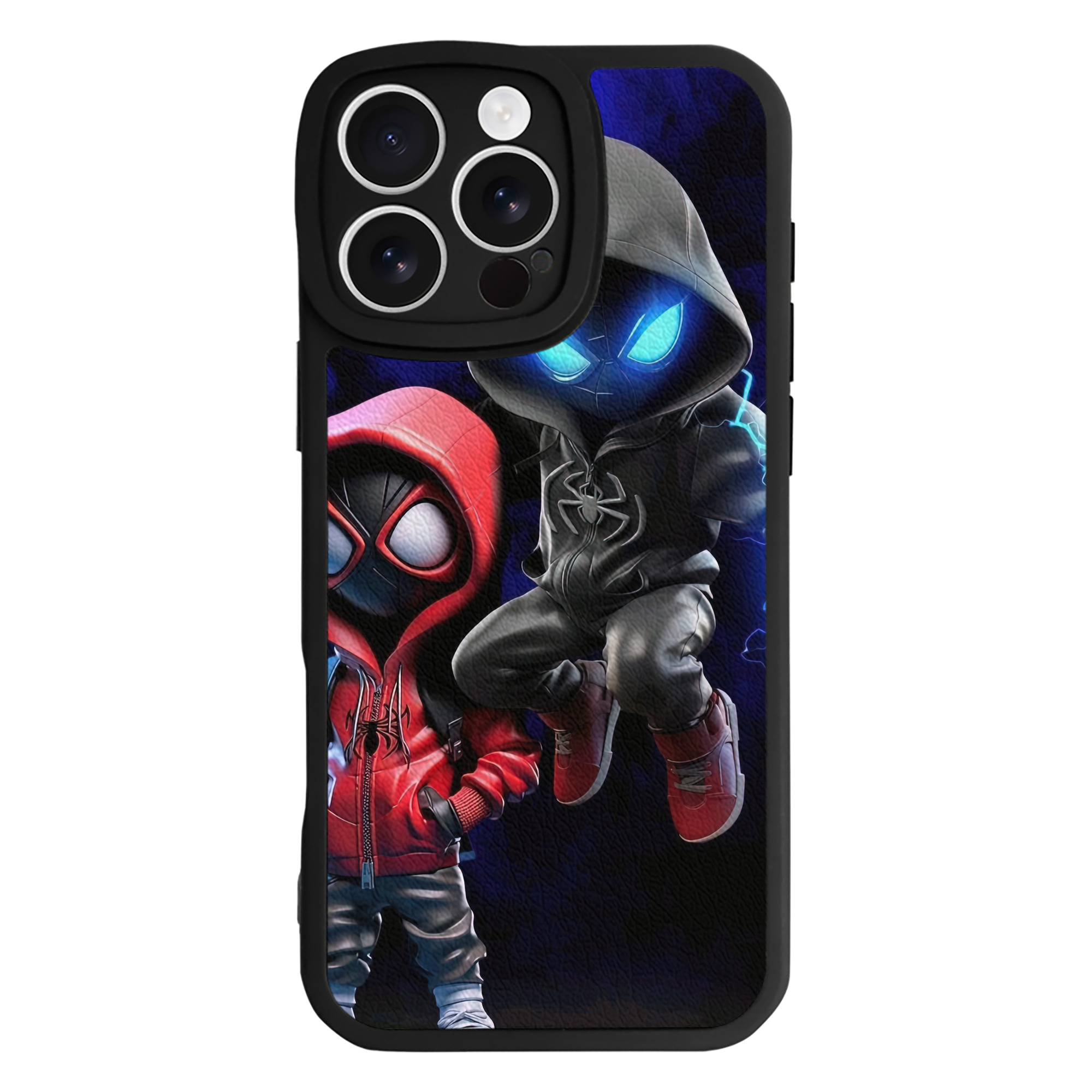 Spider Man スパイダーマン 【iPhone 16シリーズ対応】シリコンスマホケース（レザー調） 材質：シリコン